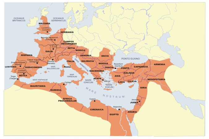 mapa de la influencia del latín
